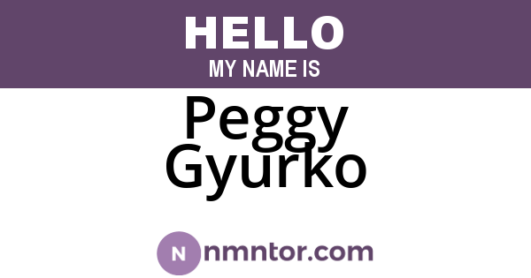 Peggy Gyurko