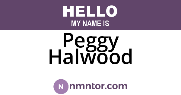 Peggy Halwood