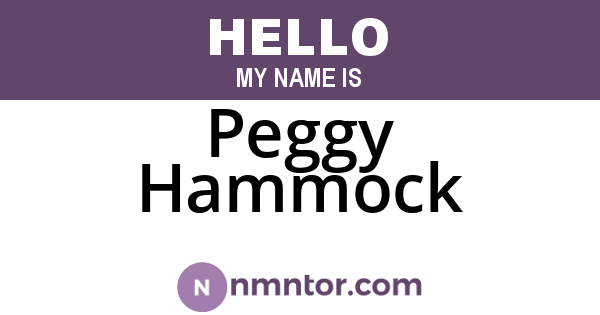 Peggy Hammock