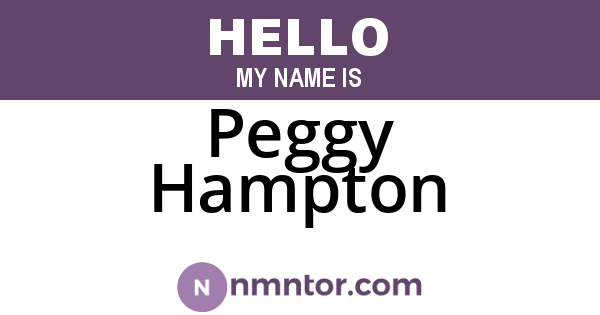 Peggy Hampton