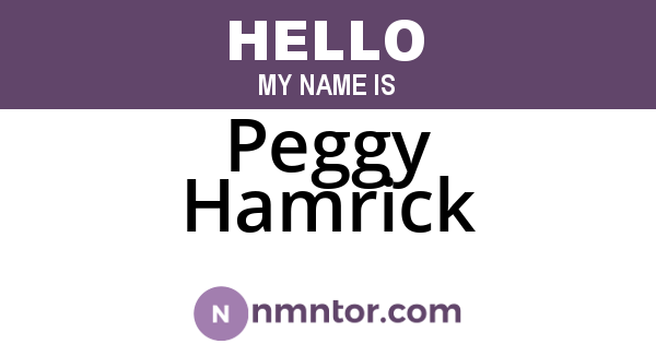 Peggy Hamrick