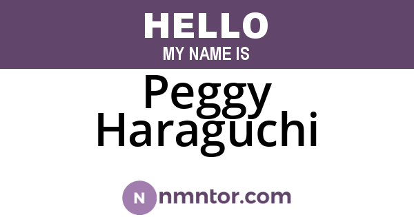 Peggy Haraguchi