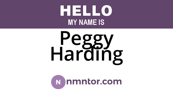 Peggy Harding