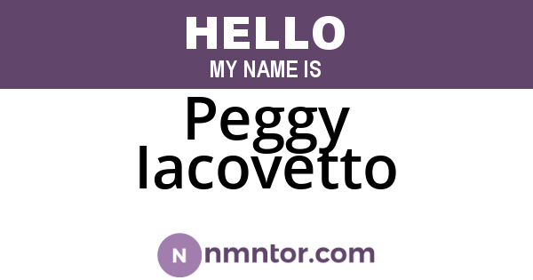 Peggy Iacovetto