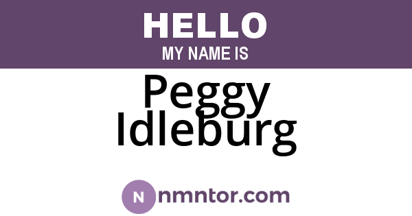 Peggy Idleburg