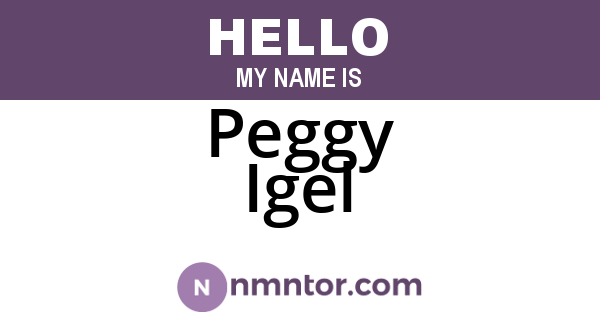 Peggy Igel