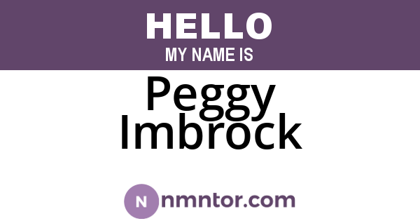 Peggy Imbrock