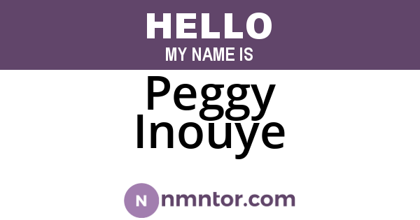 Peggy Inouye