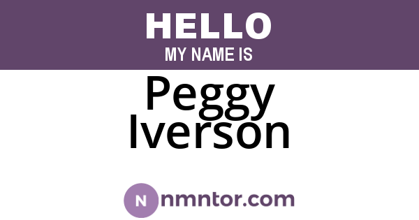 Peggy Iverson