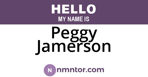 Peggy Jamerson