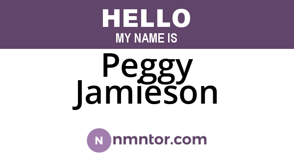 Peggy Jamieson