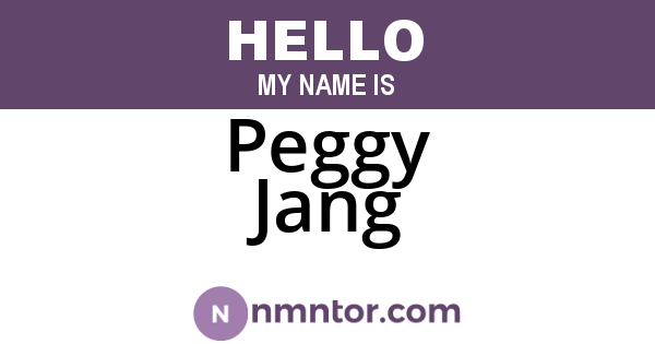 Peggy Jang