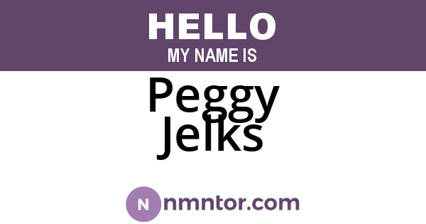 Peggy Jelks