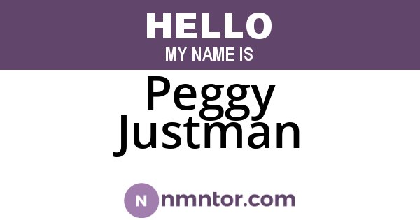 Peggy Justman