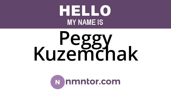 Peggy Kuzemchak