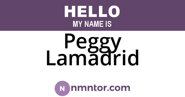 Peggy Lamadrid