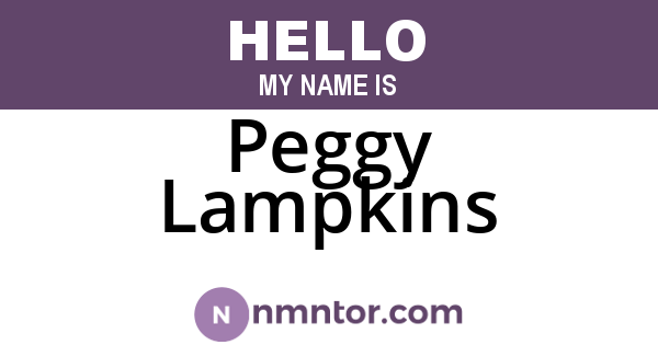 Peggy Lampkins