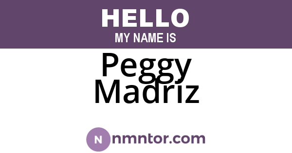 Peggy Madriz