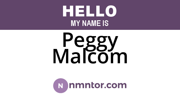 Peggy Malcom