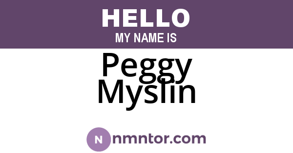 Peggy Myslin