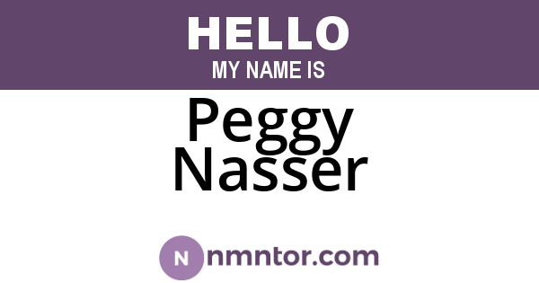 Peggy Nasser