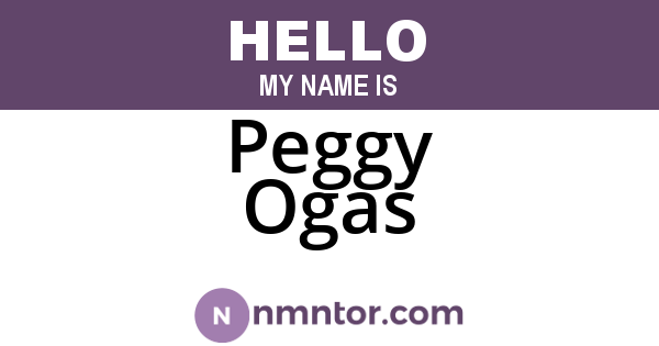 Peggy Ogas