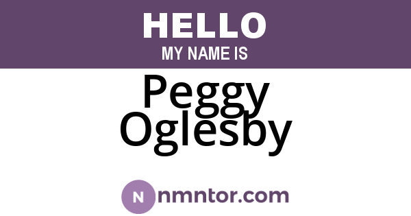 Peggy Oglesby