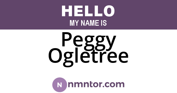 Peggy Ogletree