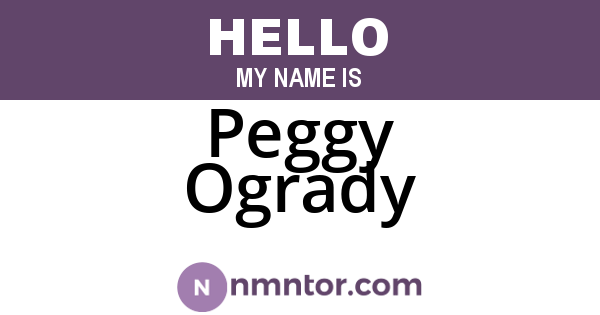 Peggy Ogrady