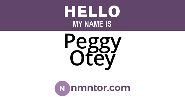 Peggy Otey