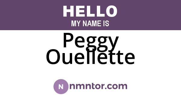 Peggy Ouellette