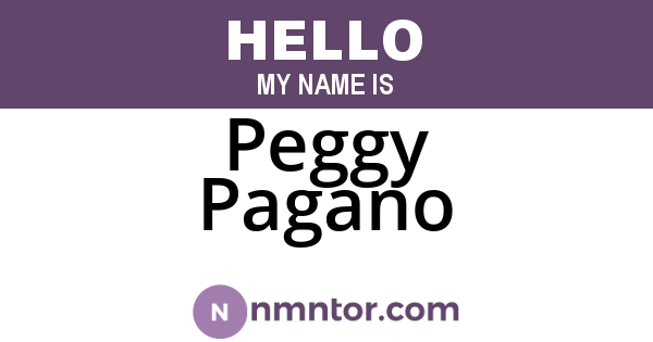 Peggy Pagano