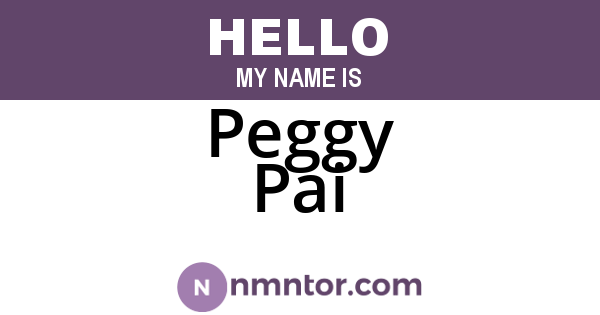 Peggy Pai