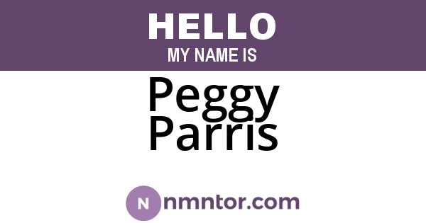 Peggy Parris