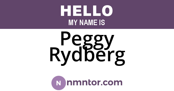 Peggy Rydberg