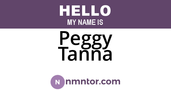 Peggy Tanna