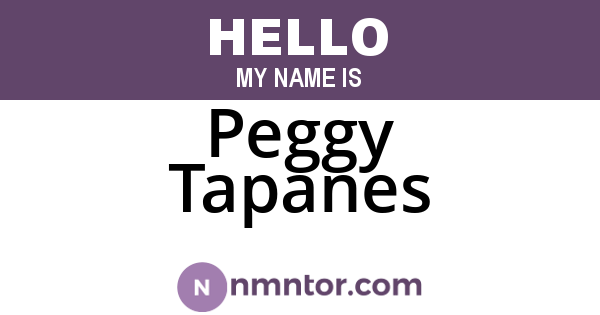 Peggy Tapanes