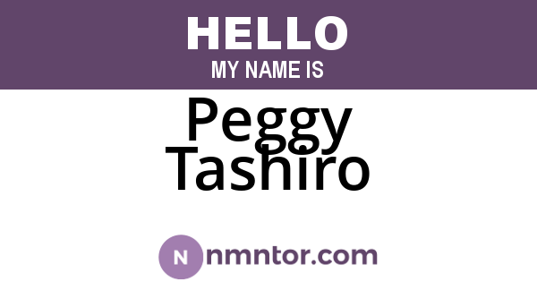 Peggy Tashiro
