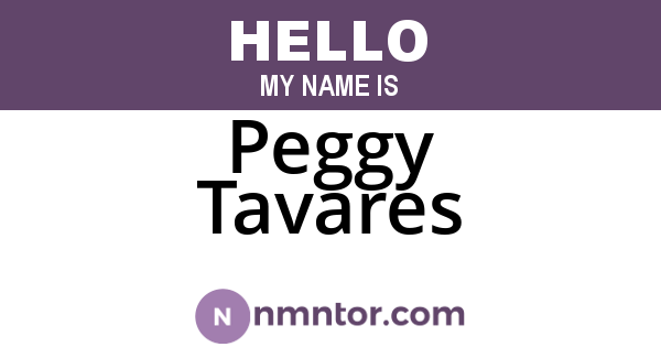 Peggy Tavares