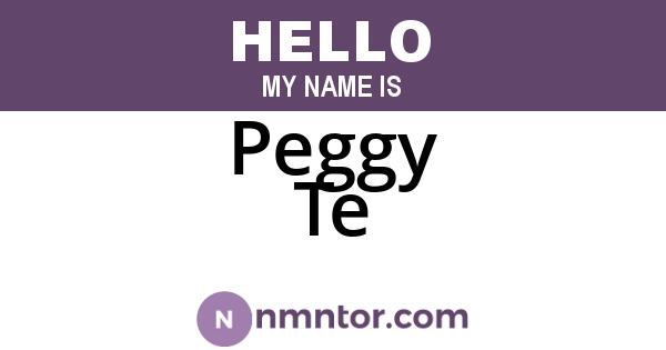 Peggy Te