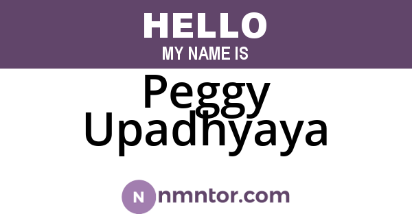 Peggy Upadhyaya