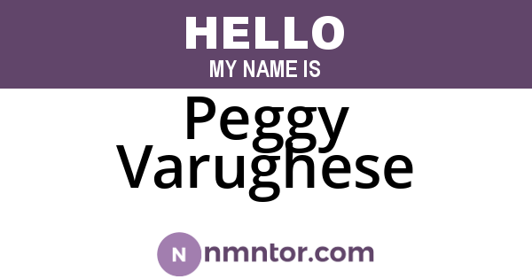 Peggy Varughese
