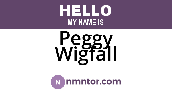 Peggy Wigfall