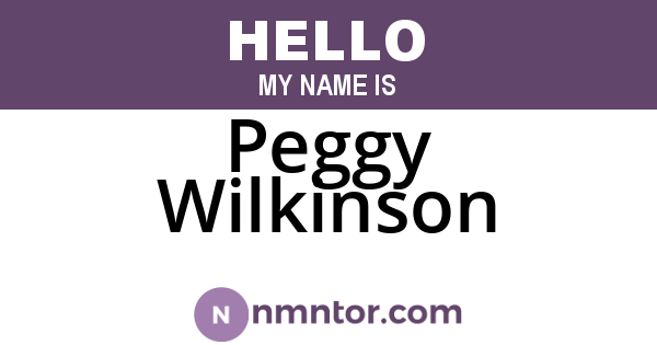 Peggy Wilkinson