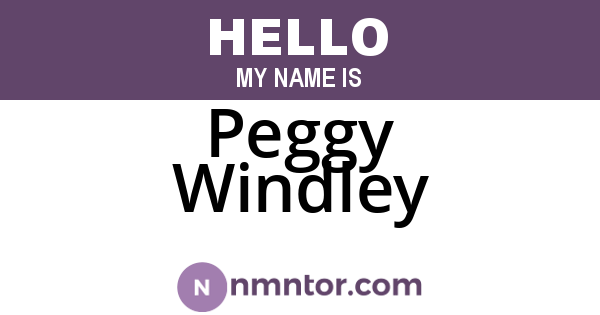 Peggy Windley