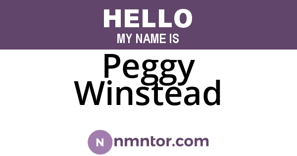 Peggy Winstead