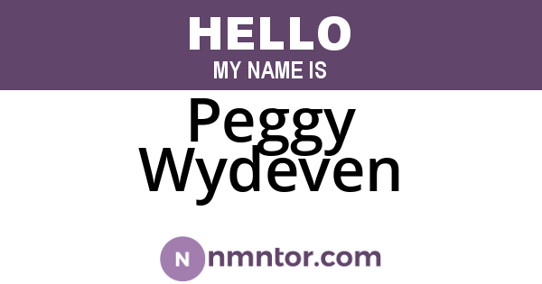 Peggy Wydeven
