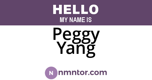 Peggy Yang