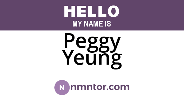 Peggy Yeung