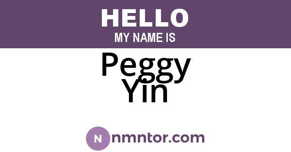 Peggy Yin